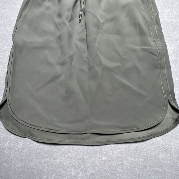 Lululemon Grey Sage On the Fly Skirt Woven Travel Drawstring Women’s Size: 4 - Picture 7 of 13